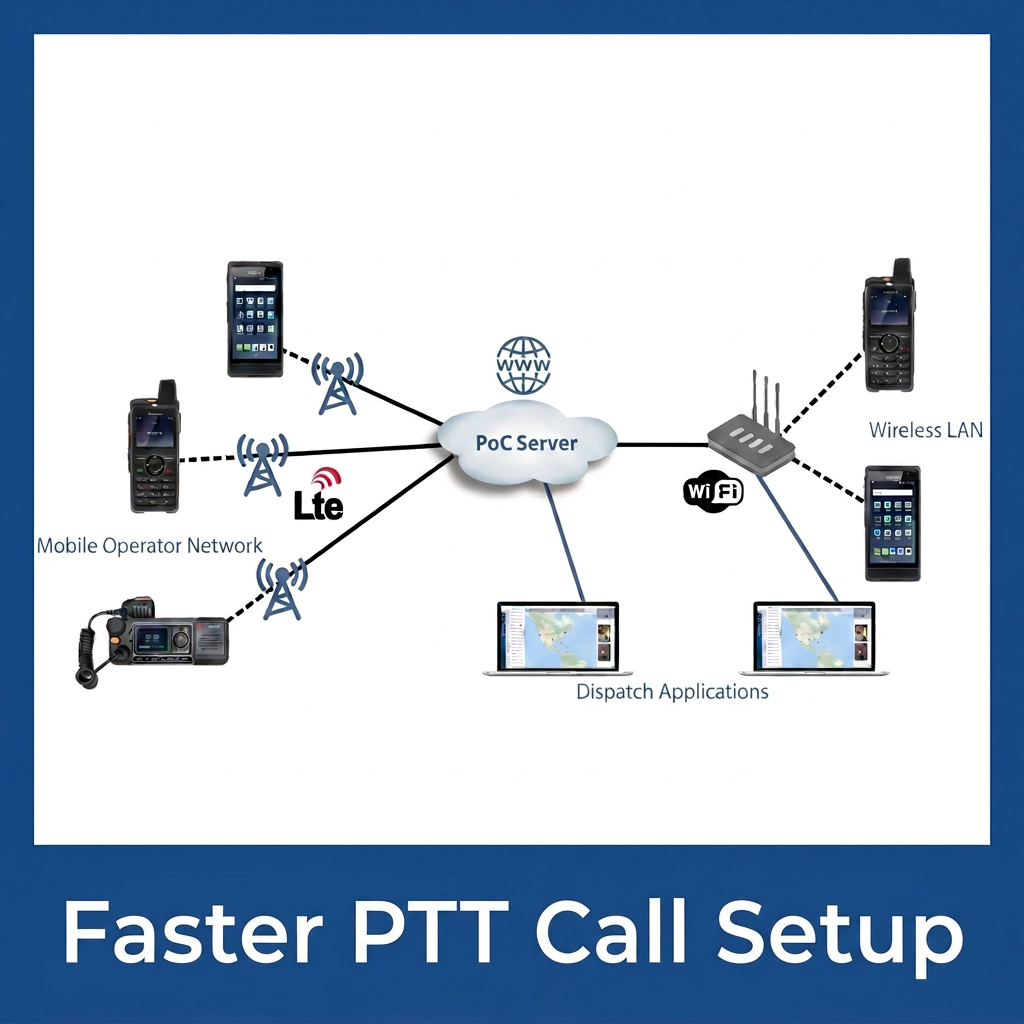 Caption corrected to Faster PTT Call Setup