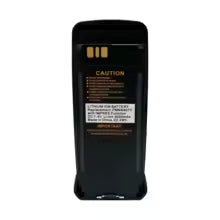 Black rectangular product with text on a white background