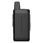 BACK Walkie-talkie with digital display on a white background