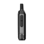 Side Left walkie-talkie with digital display on a white background