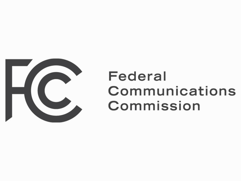 Logo of the Federal Communications Commission on a white background